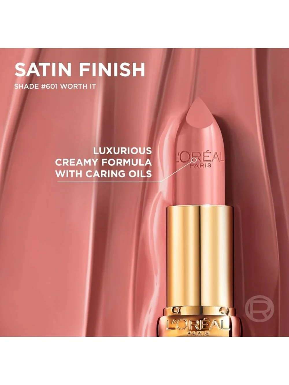 L'Oreal Paris Worth It Medium Colour Riche Hydrating Lip Original Satin Lipstick
